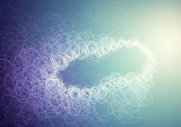 Ilustrasi abstrak emosi yang kusut mendapat kejelasan