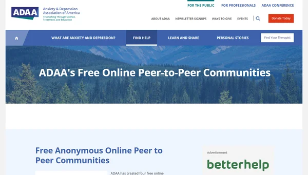 ADAA Online Support Group