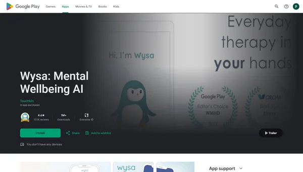 Wysa: Mental Wellbeing AI